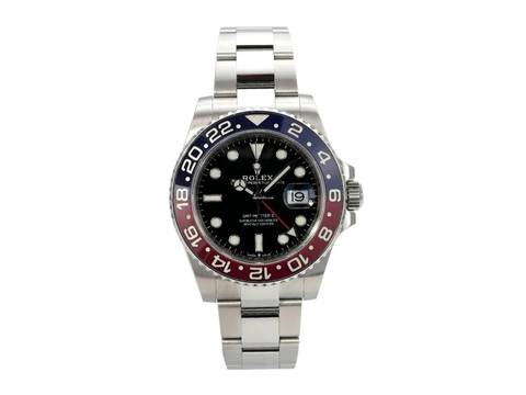  Rolex GMT-Master II Edelstahl 126710BLRO Oyster-Band 