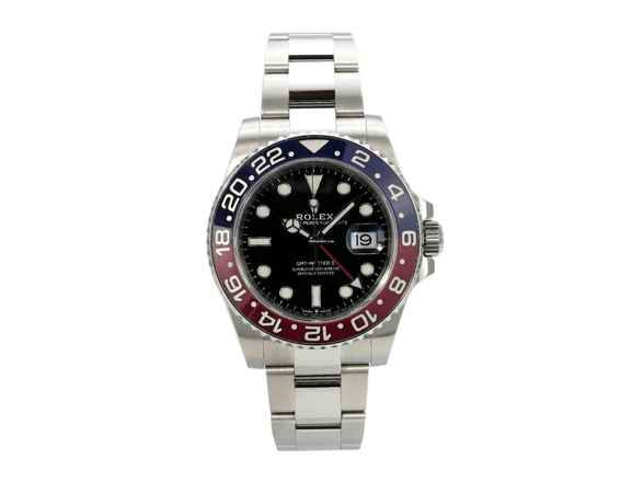 Rolex GMT-Master II Edelstahl 126710BLRO Oyster-Band 