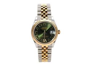Thumbnail von Rolex Datejust 31 Oystersteel Gelbgold Ref. 278273 Olivgrün Römisch Diamant Jubile-Band