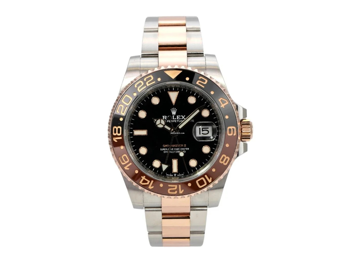  Rolex GMT-Master II Edelstahl / 18 kt Everose-Gold Ref. 126711CHNR 
