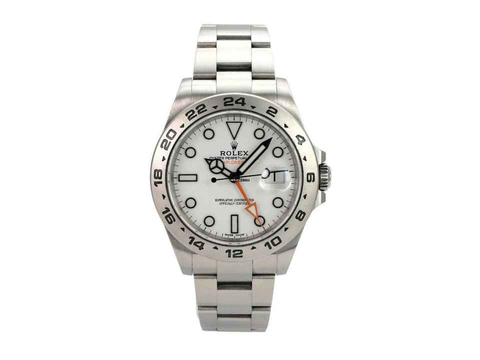  Rolex Explorer II 42 Edelstahl 216570 weißes Zifferblatt 