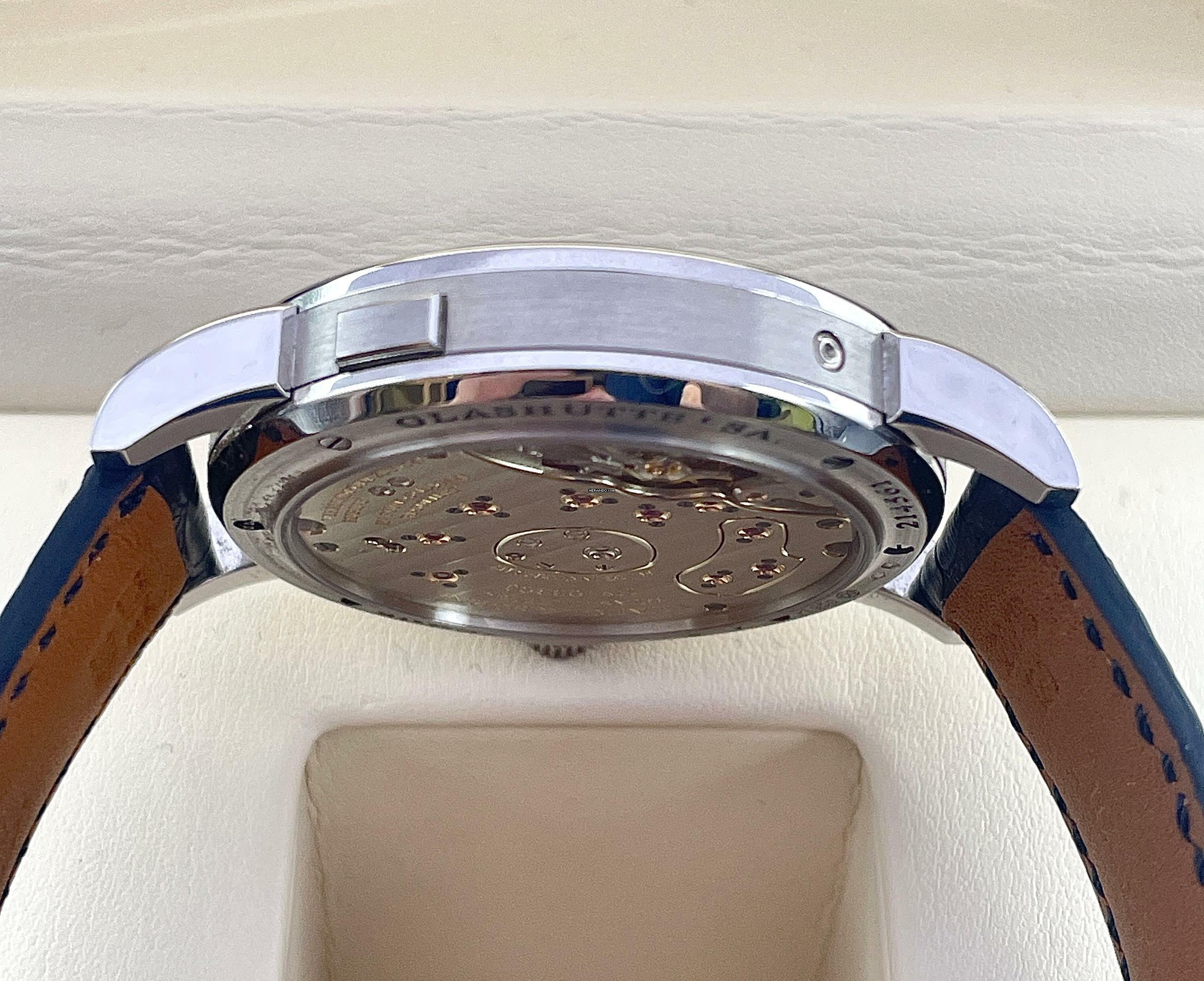 Thumbnail von A. Lange & Söhne Lange 1 Platinum Top Condition Moonphase with Box and Papers