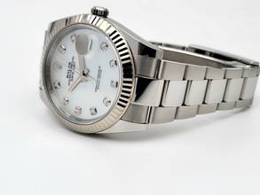 Thumbnail von Rolex Datejust 41 MOP dial Perlmutt Diamond Full Set 2023 Germany