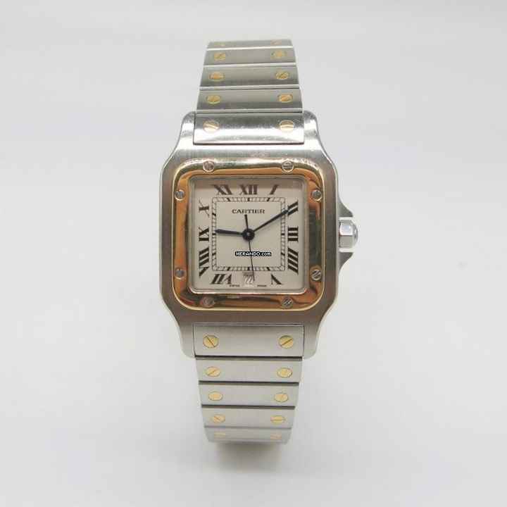  Cartier Santos Galbée ref.187901 - Stahl/Gold - Jahr: 1994 Fullset 