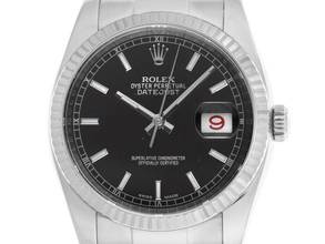 Thumbnail von Rolex Datejust 36 Roulette Ref.116234 2017 LC 100 Full Set wie Neu Vintage Datejust Roulette Stahl 18kt Weißgold