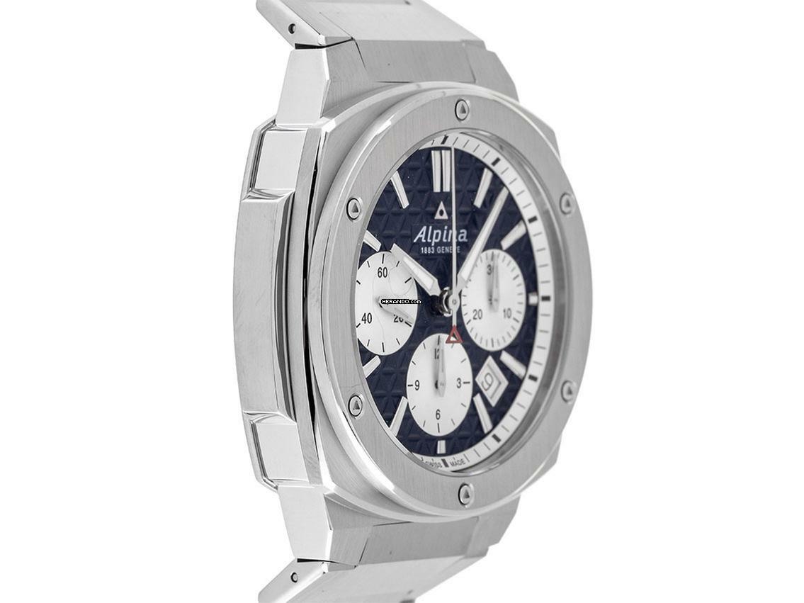 Thumbnail von Alpina Alpiner Extreme Stahl Automatik Chronograph Armband Stahl 41mm Ref.AL-730NS4AE6B Box&Pap. Full Set Neu Alpiner Extreme Chronograph