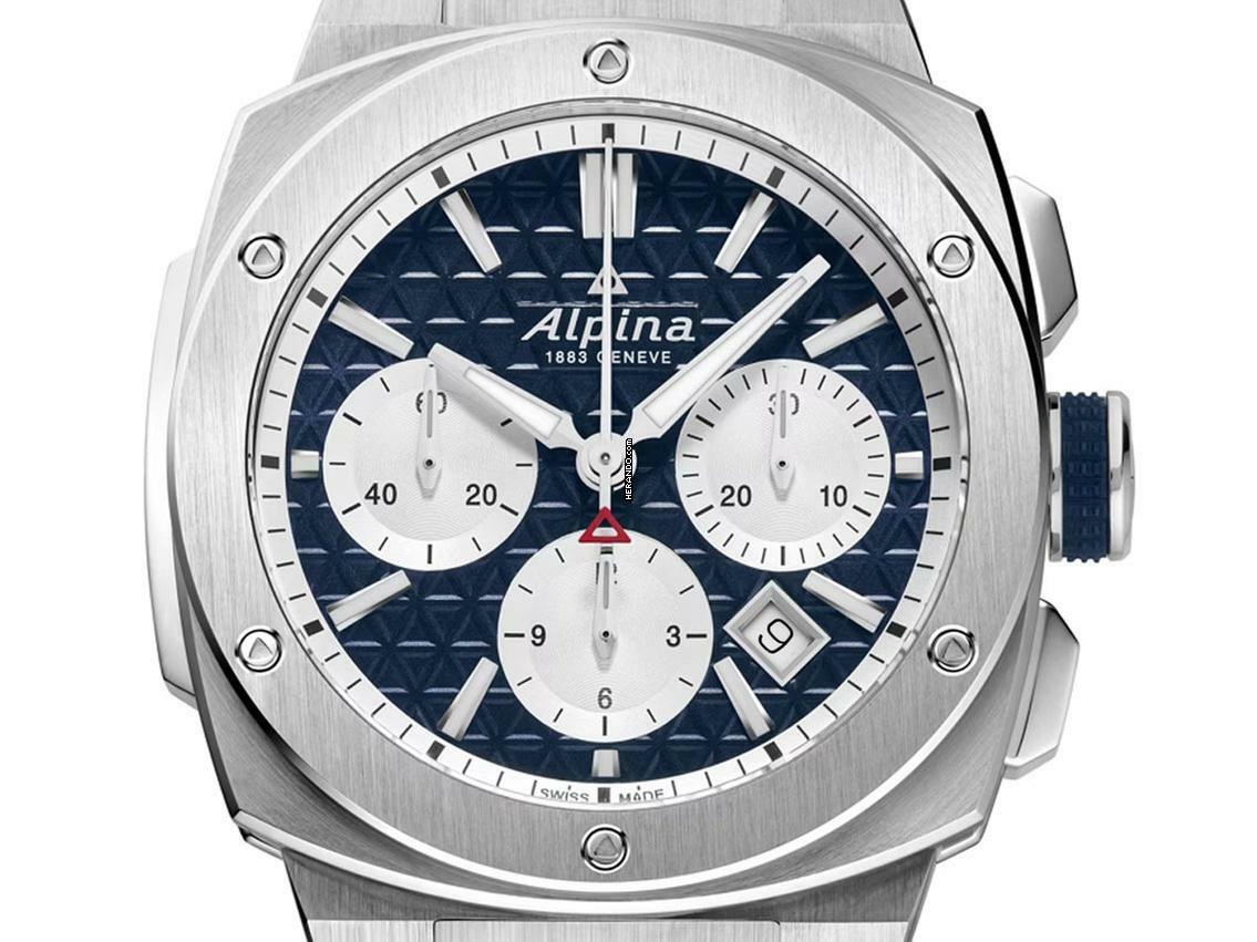 Thumbnail von Alpina Alpiner Extreme Stahl Automatik Chronograph Armband Stahl 41mm Ref.AL-730NS4AE6B Box&Pap. Full Set Neu Alpiner Extreme Chronograph