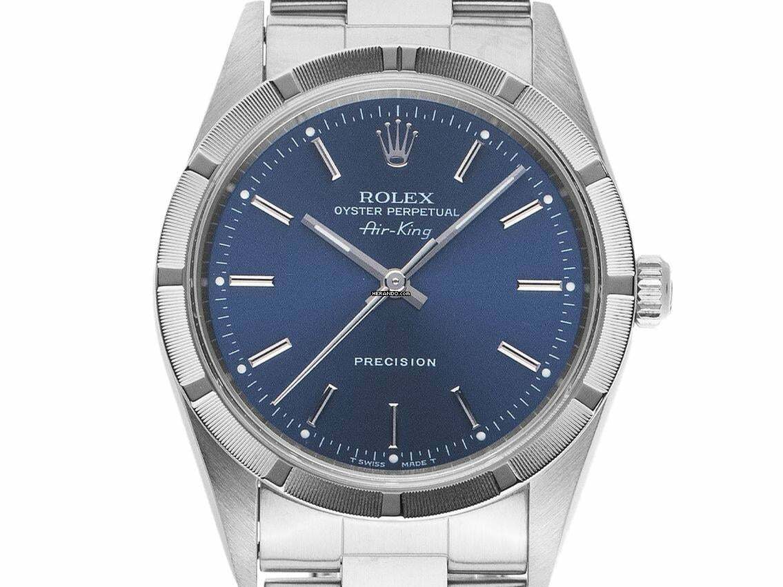  Rolex Air King Ref.14010 1996 original Box sehr gut Vintage Air King Stahl 