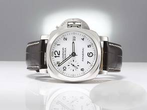 Thumbnail von Panerai Luminor Marina 1950 3 Days Automatic Pam00523 Edelstahl Automatik Stahl Leder Steel White Dial