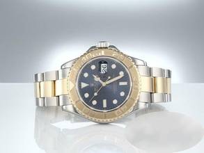Thumbnail von Rolex Yacht-Master 40 40mm 16623 Stahl Gelbgold 750 Automatik 2007 Rolex-service: 2025 Stainless Steel 18kt Yellow Gold Oyster-band Chronometer Blue Dial