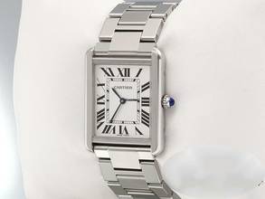 Thumbnail von Cartier Tank Solo Großes Modell Edelstahl W5200014 2019 Stahl Steel