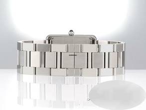 Thumbnail von Cartier Tank Solo Großes Modell Edelstahl W5200014 2019 Stahl Steel