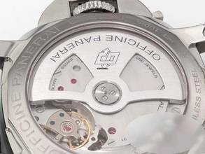 Thumbnail von Panerai Luminor 1950 3 Days GMT Power Reserve Automatic Pam00537 2016 Automatik Stahl Steel Black Dial