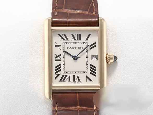  Cartier Tank Louis Cartier Großes Modell Gelbgold 750 2013 W1529756 18kt Yellow Gold Damen Herren 