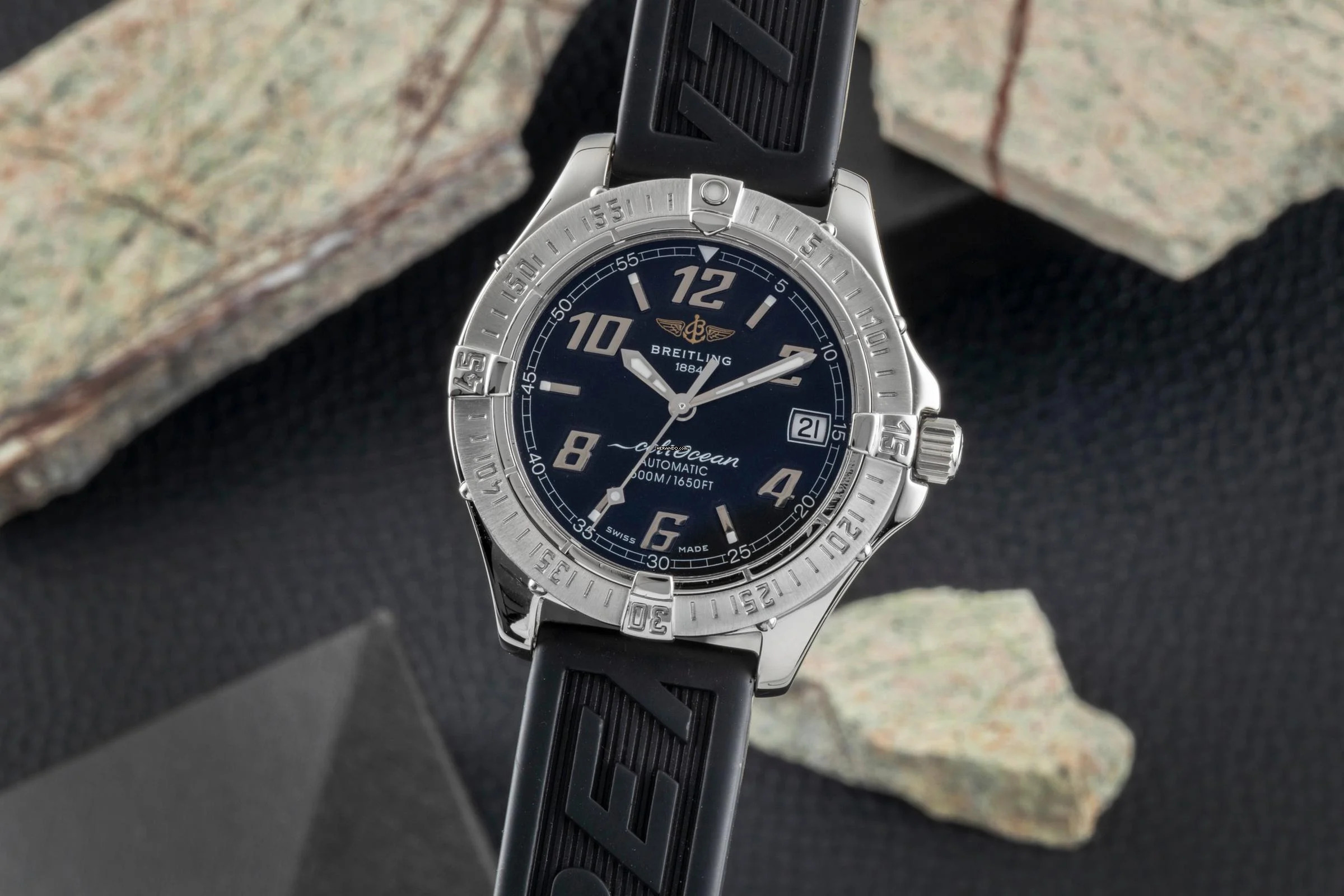  Breitling Colt Automatic Chronometer 500M Edelstahl Automatik Herrenuhr Ref. A17350 B&P 