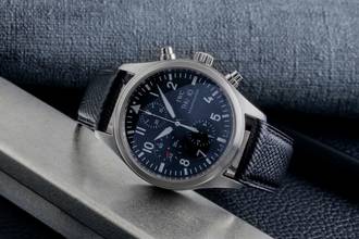 Thumbnail von IWC Fliegeruhr Chronograph Schaffhausen Fliegeruhr Chronograph Automatik Stahl Ref. IW371701