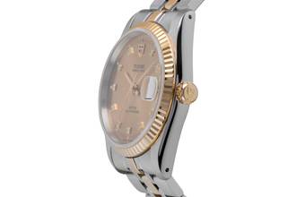Thumbnail von Tudor Prince Date Diamond Dial Stahl / Gold Automatik Medium Ref. 74033 Papiere