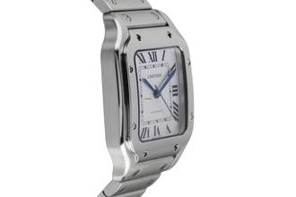 Thumbnail von Cartier Santos Edelstahl Automatik Medium Size Ref. WSSA0010 4075 B&P