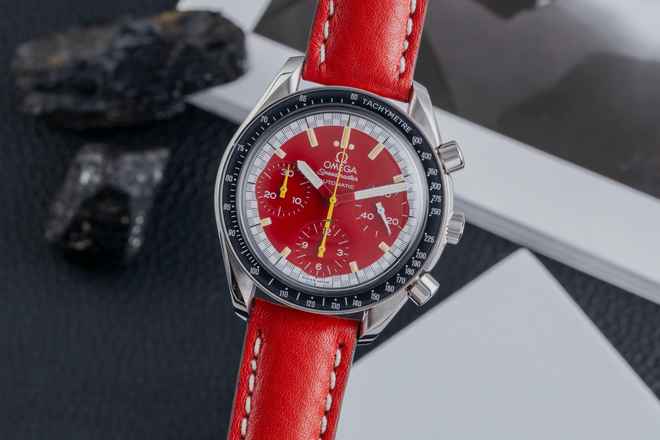  Omega Speedmaster Reduced Red Michael Schumacher Chronograph Ref. 3510.61 