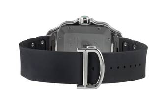 Thumbnail von Cartier Santos Green Arabic Stahl Automatik Herrenuhr Ref. WSSA0055 B&P 2025