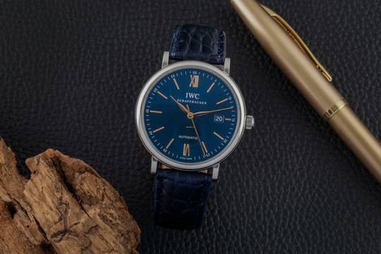  IWC Portofino Automatic 40 Blue Dial Stahl Automatik Herrenuhr Ref. IW356523 