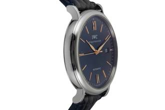 Thumbnail von IWC Portofino Automatic 40 Blue Dial Stahl Automatik Herrenuhr Ref. IW356523