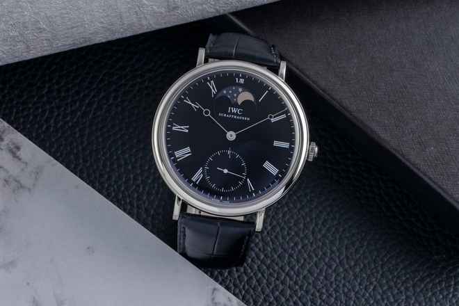  IWC Portofino Handaufzug Vintage Portofino Moonphase Handaufzug Stahl Herrenuhr Ref. IW544801 