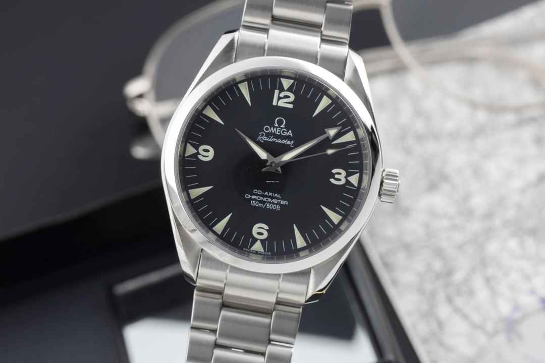  Omega Seamaster Railmaster Aqua Terra Co-Axial Automatik 2502.52.00 B&P 