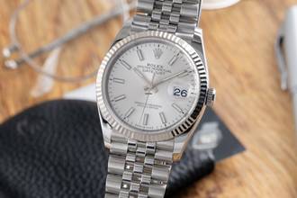 Thumbnail von Rolex Datejust 36 Stahl / Weissgold Automatik Herrenuhr Ref. 126234 B&P 2021