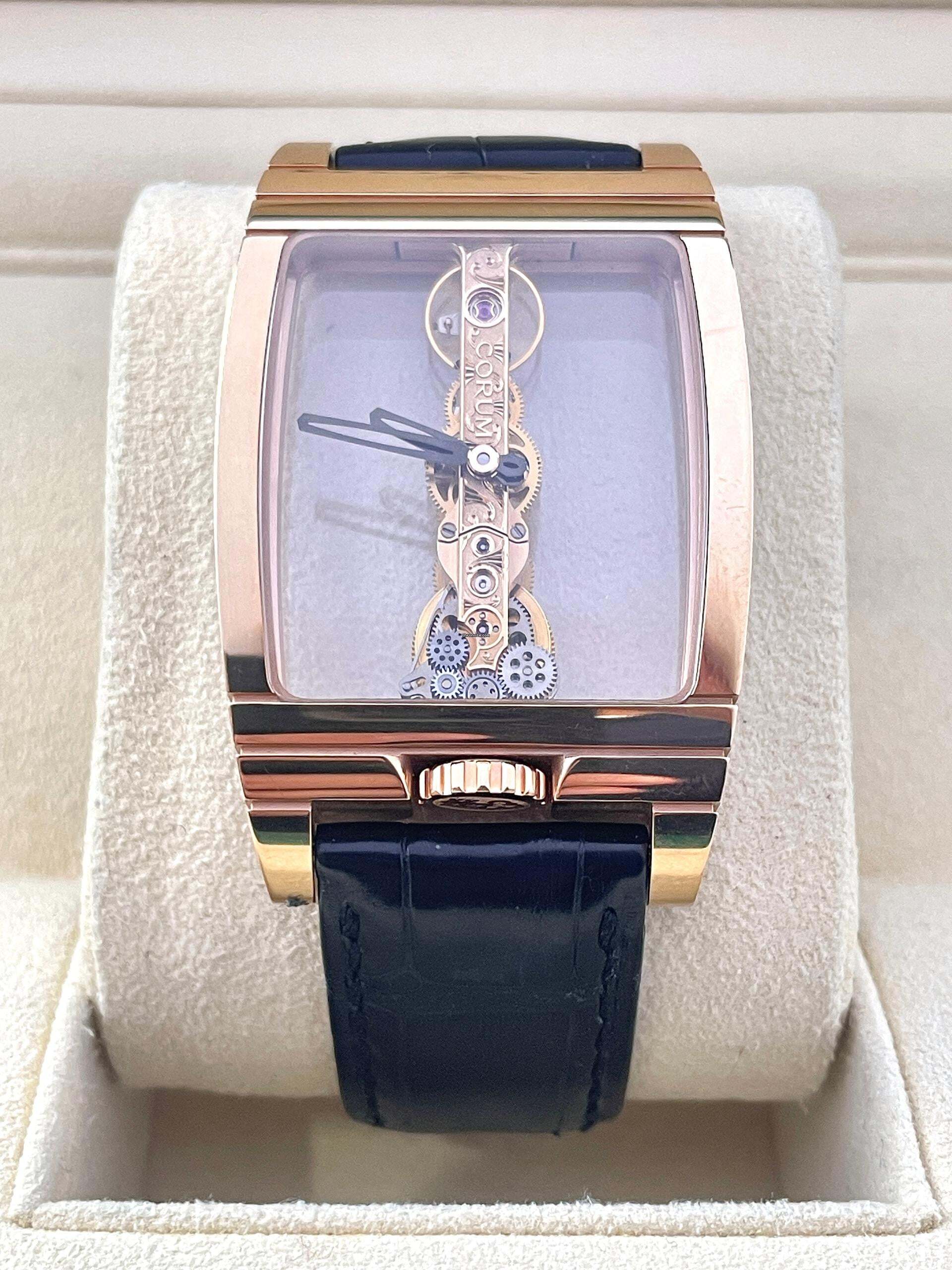 Corum Golden Bridge Top Condition Rosegold 18Kt. with Orig. Box