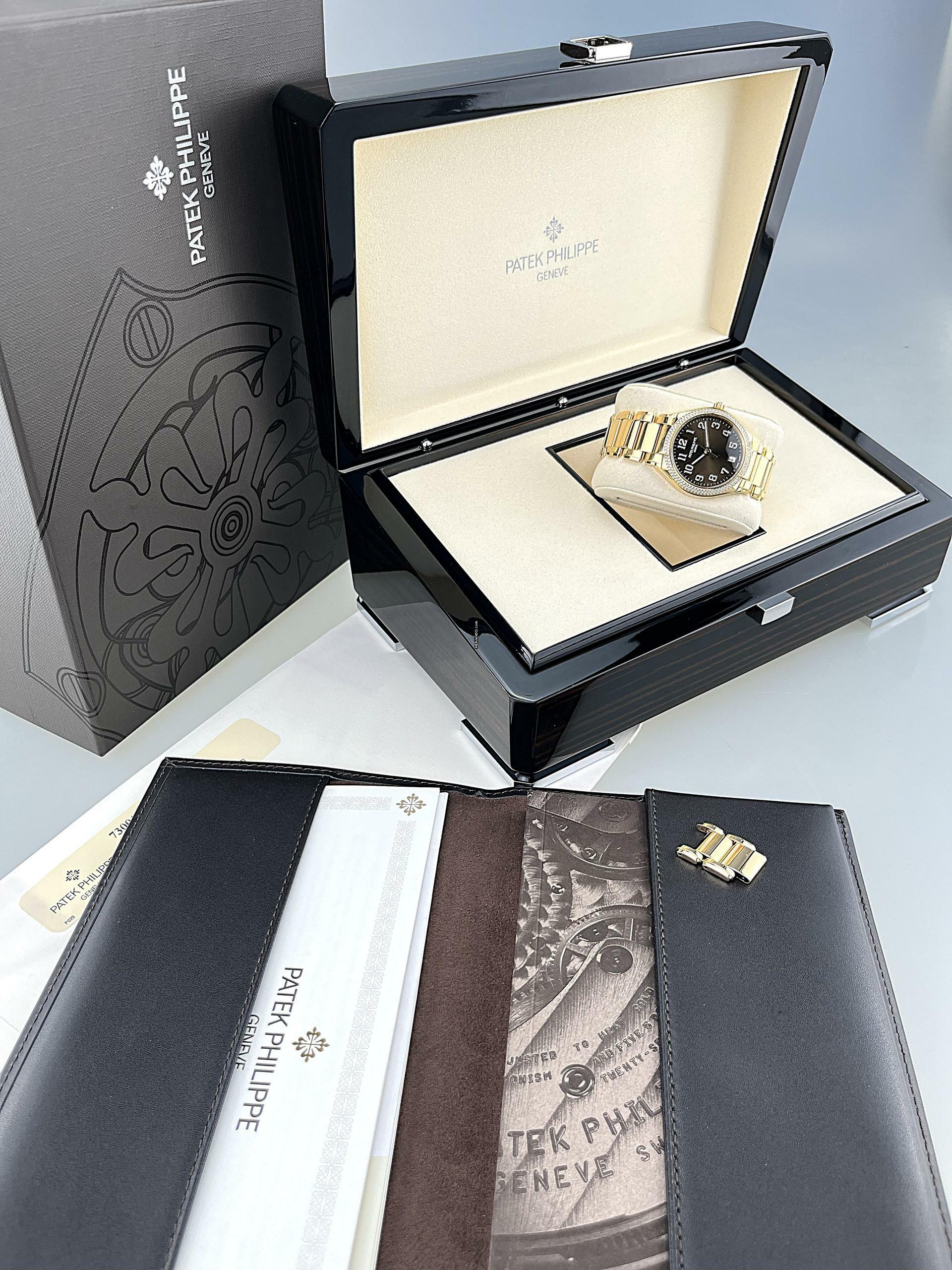 Thumbnail von Patek Philippe Twenty~4 18K Rose Gold Diamantlünette Box Papiere Full Set Erstbesitz