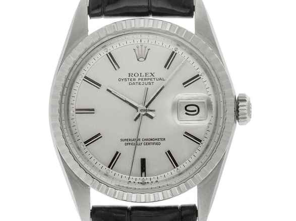  Rolex Datejust 36 Ref.1603 1972 Box&Beschreibung sehr gut Vintage Datejust Stahl open 6/9 
