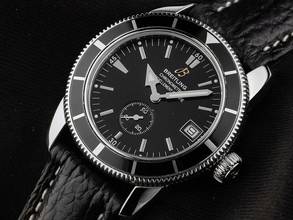 Thumbnail von Breitling Superocean Ref.A37320 2014 original Box sehr gut Vintage Superocean Leder Faltschließe