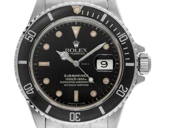  Rolex Submariner Date Ref.16800 1986 Box&Beschreibung sehr gut Vintage Submariner Date 