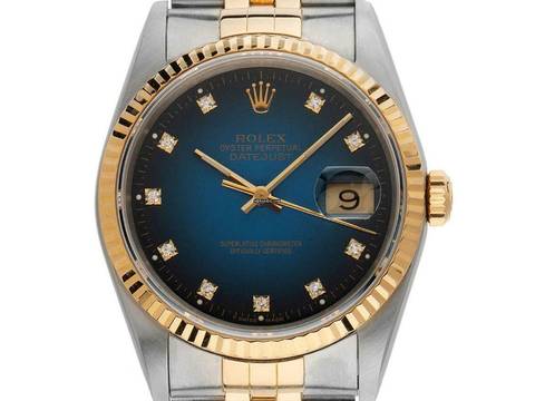  Rolex Datejust 36 Diamanten Ref.16233 1990 Full Set sehr gut Vintage Datejust Diamanten 