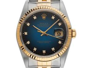 Thumbnail von Rolex Datejust 36 Diamanten Ref.16233 1990 Full Set sehr gut Vintage Datejust Diamanten