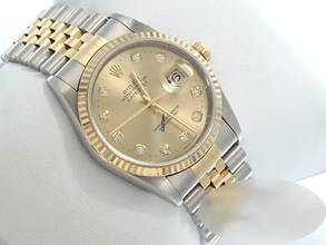Thumbnail von Rolex Datejust 36 36mm 16233 1998 Diamanten Stahl Gelbgold 750 Automatik Stainless Steel 18kt Yellow Gold Jubilé-band Chronometer Oyster