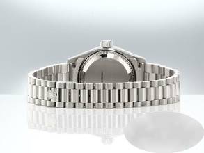 Thumbnail von Rolex Lady-Datejust 26mm Platin 950 Diamanten 2001 Automatik Platinum Damenuhr Chronometer Oyster President-band