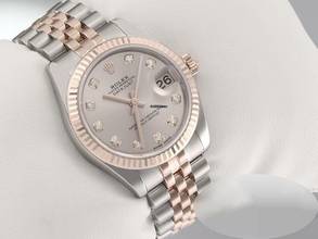 Thumbnail von Rolex Datejust 31 31mm 178271 2017 Stahl Rosegold 750 Diamanten Rolex-service 2025 Stainless Steel 18kt Rose Gold Jubilé-band Chronometer Oyster