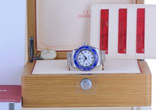 Thumbnail von Omega Seamaster Ultra Deep White Dial O‑MEGASTEEL‑Band 45,5mm 6000 Meter Diver B+P