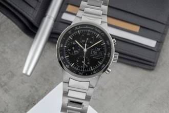 Thumbnail von IWC GST Chronograph Black Dial Automatik Edelstahl Herrenuhr Ref. IW370708