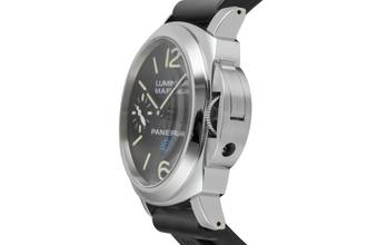 Thumbnail von Panerai Luminor Marina Logo 3 Days Stahl Handaufzug Herrenuhr Ref. PAM00777