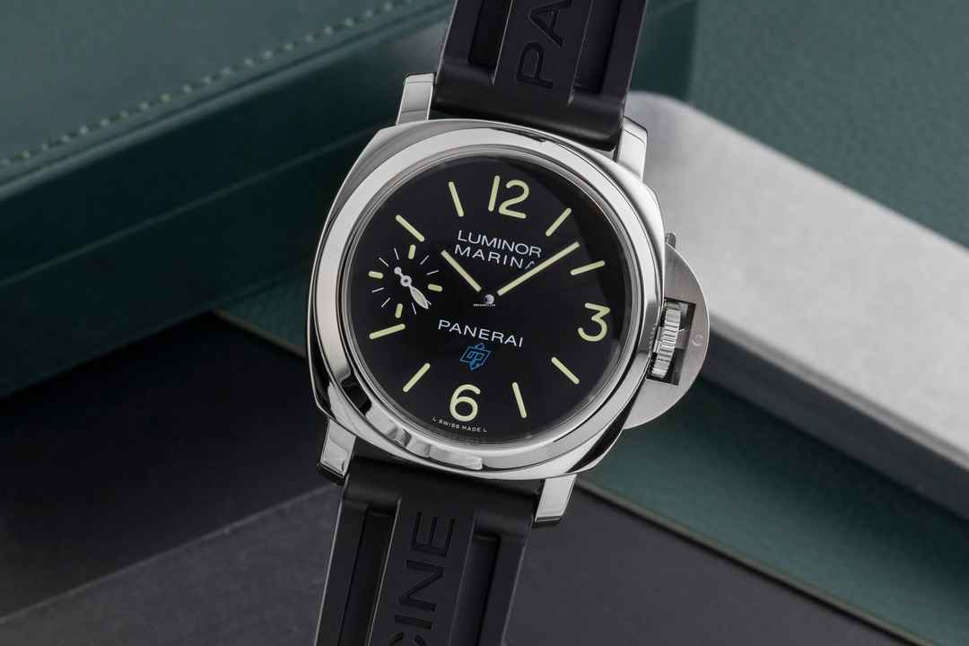  Panerai Luminor Marina Logo 3 Days Stahl Handaufzug Herrenuhr Ref. PAM00777 