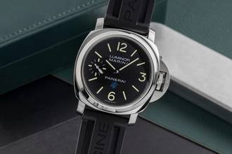 Thumbnail von Panerai Luminor Marina Logo 3 Days Stahl Handaufzug Herrenuhr Ref. PAM00777