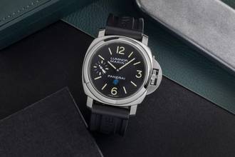 Thumbnail von Panerai Luminor Marina Logo 3 Days Stahl Handaufzug Herrenuhr Ref. PAM00777