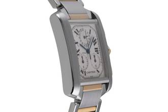 Thumbnail von Cartier Tank Française Stahl Gold Chronoflex Chronograph Ref. W51004Q4 2303 B&P