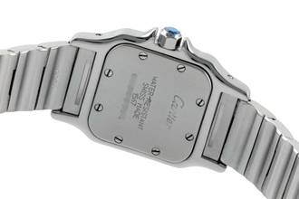 Thumbnail von Cartier Santos Galbée Lady Stahl / Gold Damenuhr Saphirglas Ref. W20012C4 1567