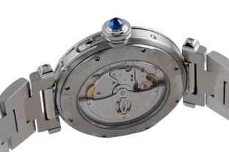Thumbnail von Cartier Pasha GMT Power Reserve Automatik Stahl Herrenuhr Ref. W31037H3 2388