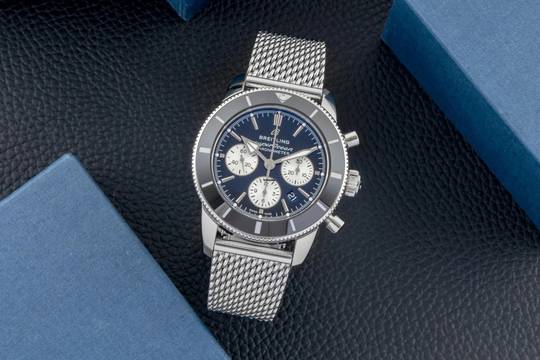  Breitling Superocean Heritage II Chronograph Stahl Ref. AB0162121B1A1 B&P 2021 