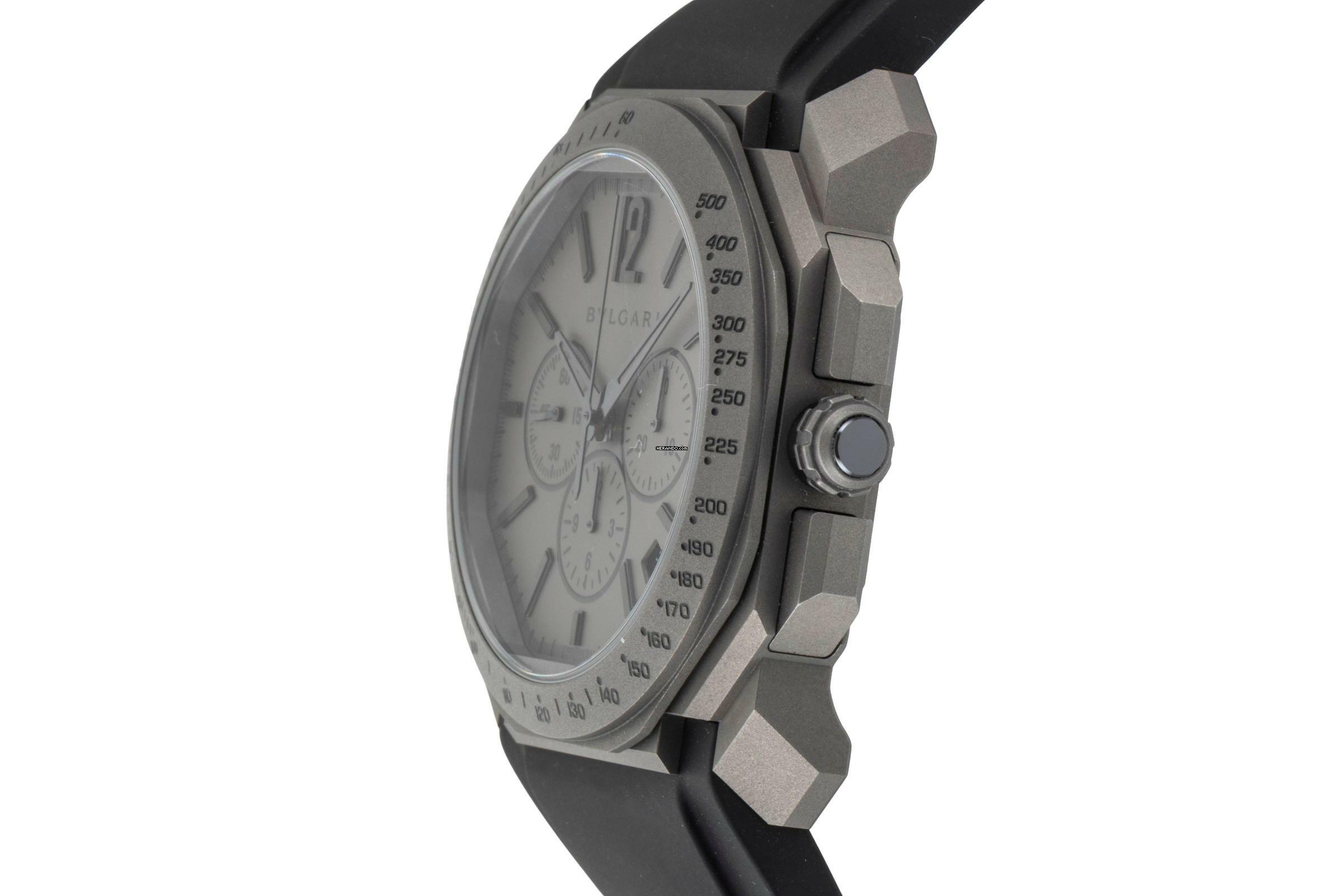 Thumbnail von Bulgari Octo Velocissimo Chronograph Titan Automatik Herrenuhr Ref. 102859 B&P